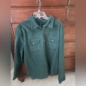 Men's JCrew Green corduroy shirt XL